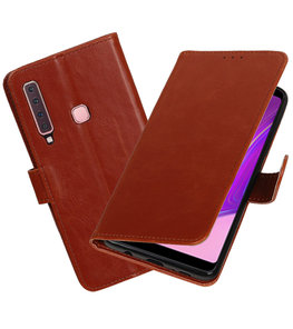 Hoesje voor Samsung Galaxy A9 2018 Pull-Up Booktype Bruin Hoesje voor Samsung Galaxy A9 2018 Pull-Up Booktype Bruin