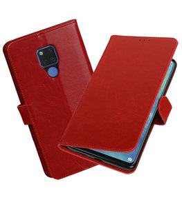 Hoesje voor Huawei Mate 20 X Pull-Up Booktype Rood Hoesje voor Huawei Mate 20 X Pull-Up Booktype Rood