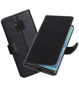 Hoesje voor Huawei Mate 20 Pro Pull-Up Booktype Zwart