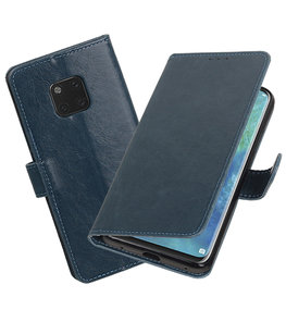Hoesje voor Huawei Mate 20 Pro Pull-Up Booktype Blauw