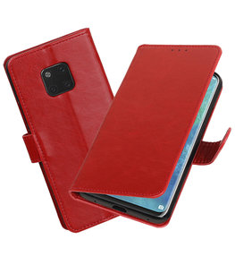 Hoesje voor Huawei Mate 20 Pro Pull-Up Booktype Rood
