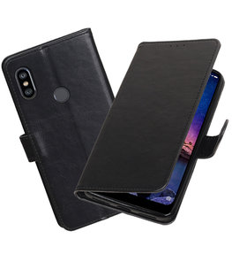 Hoesje voor XiaoMi Redmi Note 6 Pro Pull-Up Booktype Zwart Hoesje voor XiaoMi Redmi Note 6 Pro Pull-Up Booktype Zwart