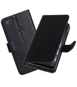 Hoesje voor XiaoMi Mi 8 Lite Pull-Up Booktype Zwart Hoesje voor XiaoMi Mi 8 Lite Pull-Up Booktype Zwart