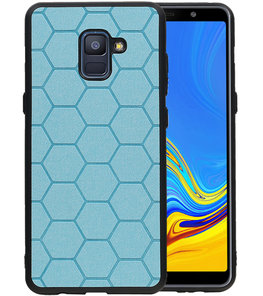 Hexagon Hard Case voor Samsung Galaxy A8 Plus 2018 Blauw Hexagon Hard Case voor Samsung Galaxy A8 Plus 2018 Blauw