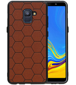 Hexagon Hard Case voor Samsung Galaxy A8 Plus 2018 Bruin Hexagon Hard Case voor Samsung Galaxy A8 Plus 2018 Bruin