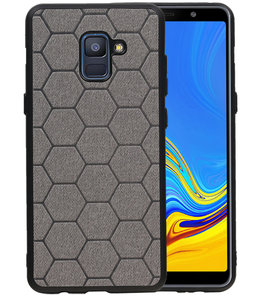Hexagon Hard Case voor Samsung Galaxy A8 Plus 2018 Grijs Hexagon Hard Case voor Samsung Galaxy A8 Plus 2018 Grijs