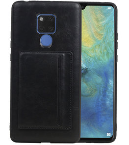 Staand Back Cover 1 Pasjes voor Huawei Mate 20 X Zwart Staand Back Cover 1 Pasjes voor Huawei Mate 20 X Zwart