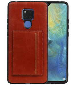 Staand Back Cover 1 Pasjes voor Huawei Mate 20 X Bruin Staand Back Cover 1 Pasjes voor Huawei Mate 20 X Bruin