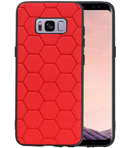 Hexagon Hard Case voor Samsung Galaxy S8 Rood