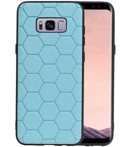 Hexagon Hard Case voor Samsung Galaxy S8 Plus Blauw