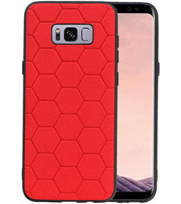 Hexagon Hard Case voor Samsung Galaxy S8 Plus Rood