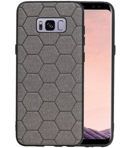Hexagon Hard Case voor Samsung Galaxy S8 Plus Grijs