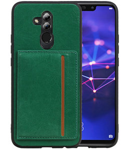 Staand Back Cover 1 Pasjes voor Huawei Mate 20 Lite Groen Staand Back Cover 1 Pasjes voor Huawei Mate 20 Lite Groen