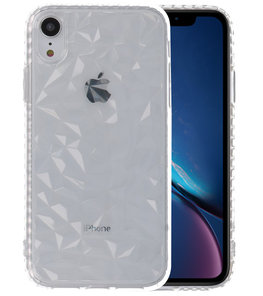 Transparant Geometric Style Siliconen Hoesjes voor iPhone XR