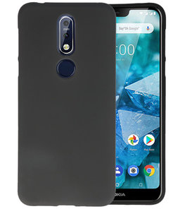 Zwart Color TPU Hoesje voor Nokia 7.1