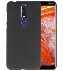 Zwart Color TPU Hoesje voor Nokia 3.1 Plus
