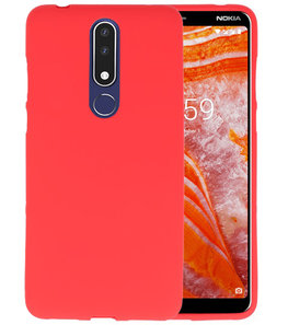 Rood Color TPU Hoesje voor Nokia 3.1 Plus