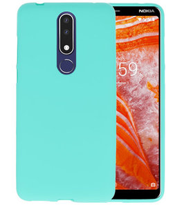 Turquoise TPU Hoesje voor Nokia 3.1 Plus