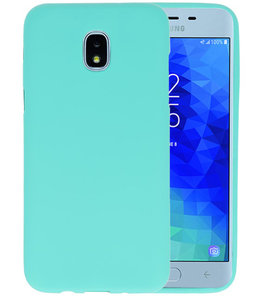 Turquoise Color TPU Hoesje voor Samsung Galaxy J3 2018 Turquoise Color TPU Hoesje voor Samsung Galaxy J3 2018