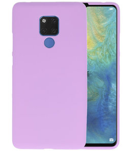 Paars Color TPU Hoesje voor Huawei Mate 20 X Paars Color TPU Hoesje voor Huawei Mate 20 X