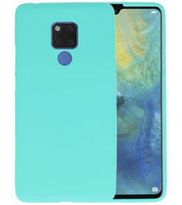 Turquoise Color TPU Hoesje voor Huawei Mate 20 X Turquoise Color TPU Hoesje voor Huawei Mate 20 X