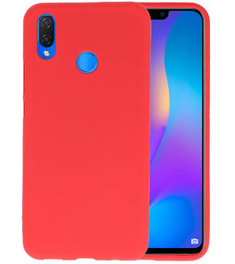 Rood Color TPU Hoesje voor Huawei P Smart Plus