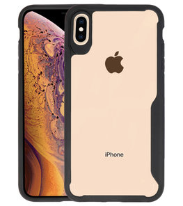 Zwart Focus Transparant Hard Cases iPhone XS Max Zwart Focus Transparant Hard Cases iPhone XS Max