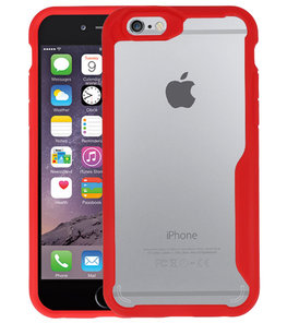 Rood Focus Transparant Hard Cases voor iPhone 6 Rood Focus Transparant Hard Cases voor iPhone 6