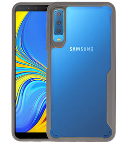 Grijs Focus Transparant Hard Cases voor Samsung Galaxy A7 2018