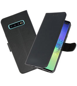 Bookstyle Wallet Cases Hoesje voor Samsung Galaxy S10 Plus Zwart Bookstyle Wallet Cases Hoesje voor Samsung Galaxy S10 Plus Zwart
