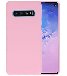Color TPU Hoesje voor Samsung Galaxy S10 Roze