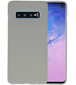 Color TPU Hoesje voor Samsung Galaxy S10 Grijs