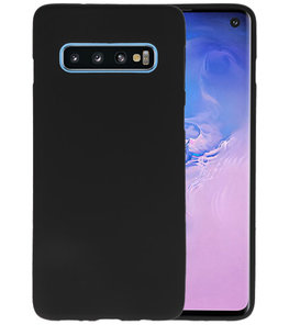 Color TPU Hoesje voor Samsung Galaxy S10 Zwart