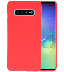 Color TPU Hoesje voor Samsung Galaxy S10 Plus Rood Color TPU Hoesje voor Samsung Galaxy S10 Plus Rood