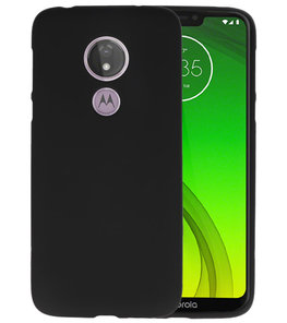 Color TPU Hoesje voor Motorola Moto G7 Power Zwart