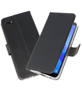 Wallet Cases Hoesje voor Huawei Y5 Lite 2018 Zwart Wallet Cases Hoesje voor Huawei Y5 Lite 2018 Zwart