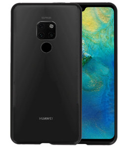 Magnetic Back Cover voor Huawei Mate 20 Zwart - Transparant Magnetic Back Cover voor Huawei Mate 20 Zwart - Transparant