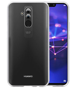 Magnetic Back Cover voor Mate 20 Lite Zilver - Transparant Magnetic Back Cover voor Mate 20 Lite Zilver - Transparant