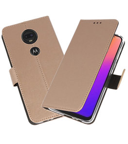 Booktype Wallet Cases Hoesje voor Motorola Moto G7 / G7 Plus Goud Booktype Wallet Cases Hoesje voor Motorola Moto G7 / G7 Plus Goud