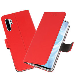 Booktype Wallet Cases Hoesje voor Huawei P30 Pro Rood