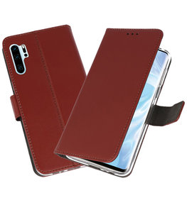 Booktype Wallet Cases Hoesje voor Huawei P30 Pro Bruin