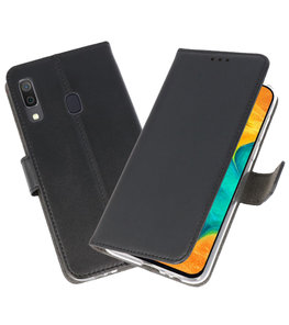 Booktype Wallet Cases Hoesje voor Samsung Galaxy A30 Zwart Booktype Wallet Cases Hoesje voor Samsung Galaxy A30 Zwart