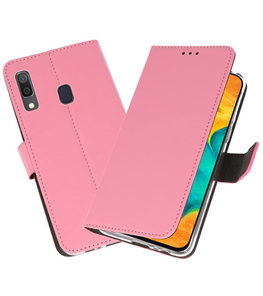 Booktype Wallet Cases Hoesje voor Samsung Galaxy A30 Roze Booktype Wallet Cases Hoesje voor Samsung Galaxy A30 Roze