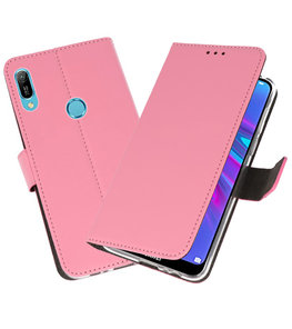 Booktype Wallet Cases Hoesje voor Huawei Y6 / Y6 Prime 2019 Roze Booktype Wallet Cases Hoesje voor Huawei Y6 / Y6 Prime 2019 Roze