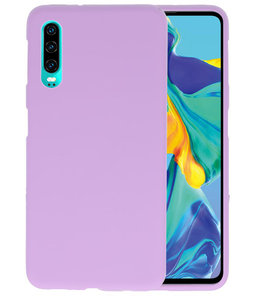 Color TPU Hoesje voor Huawei P30 Paars Color TPU Hoesje voor Huawei P30 Paars