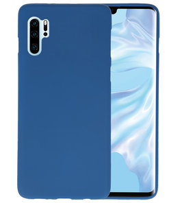 Color TPU Hoesje voor Huawei P30 Pro Navy