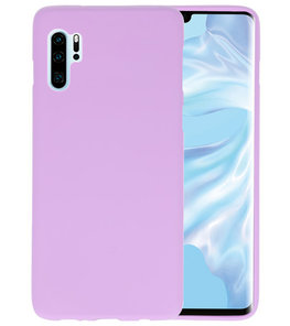 Color TPU Hoesje voor Huawei P30 Pro Paars