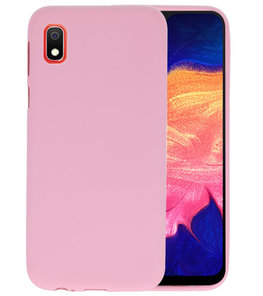 Color TPU Hoesje voor Samsung Galaxy A10 Roze