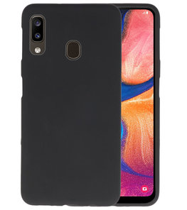 Color TPU Hoesje voor Samsung Galaxy A20 Zwart Color TPU Hoesje voor Samsung Galaxy A20 Zwart