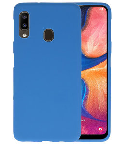 Color TPU Hoesje voor Samsung Galaxy A20 Navy Color TPU Hoesje voor Samsung Galaxy A20 Navy